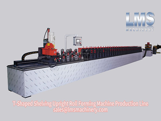 Línea de producción de máquinas formadoras de rollos para estanterías verticales en forma de T LMS